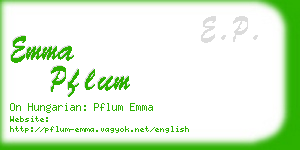 emma pflum business card